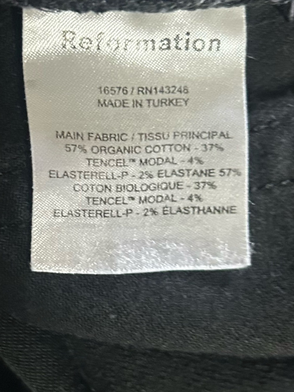 Reformation High Rise Jeans Black Straight-Leg Jeans Size 27 - Picture 9 of 10